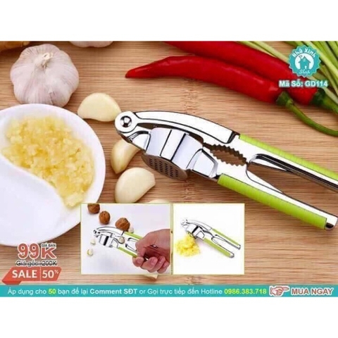 Dụng Cụ Dập Tỏi Đa Năng