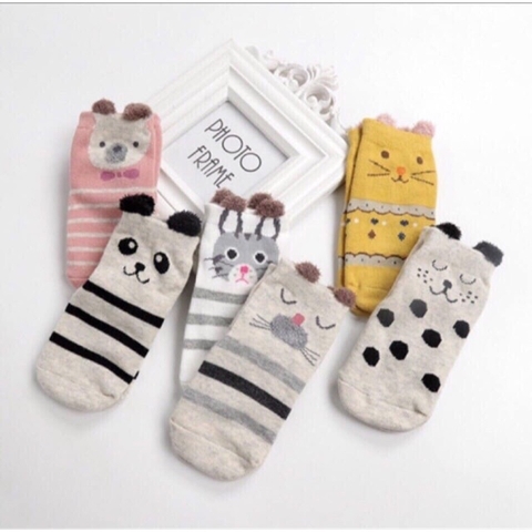 Tất Trẻ Em Size 3-5 Tuổi 1 Lố 12 Đôi