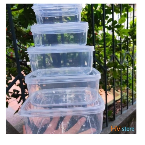 [Giá hủy diệt] [Chính hãng] Bộ 5 Hộp Lạnh Bầu Việt Nhật 6686 ,hộp trữ đông