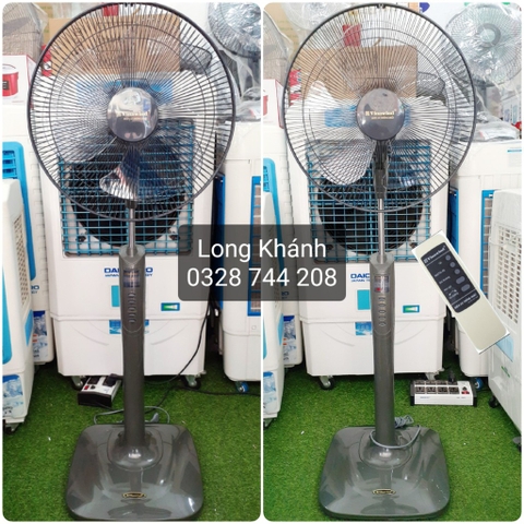 Quạt cây Vinawind QĐ400X-MS (khiển xa) và QĐ400-MS (nút bấm cơ), sải cánh 400mm, Điện cơ Thống Nhất