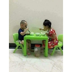 {GIÁ HỦY DIỆT} Bộ bàn ghế học sinh Việt Nhật (1 bàn+2 ghế) - Xanh lá,L