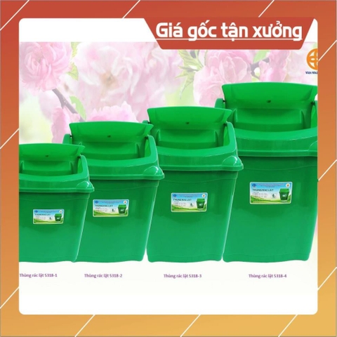 thùng đựng rác lật nắp các cỡ