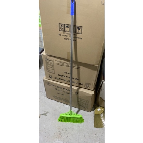 chổi xương cá cán inox thuận thành combo