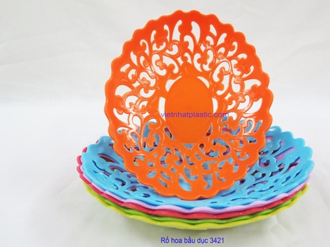 rổ hoa bầu dục bé NO 3421