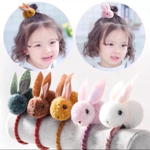 Buộc Tóc Con Thỏ Cho Bé