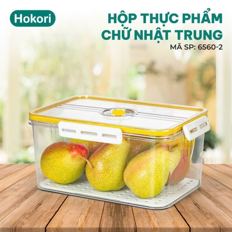 HỘP THỰC PHẨM CHỮ NHẬT TRUNG HOKORI 6560-2