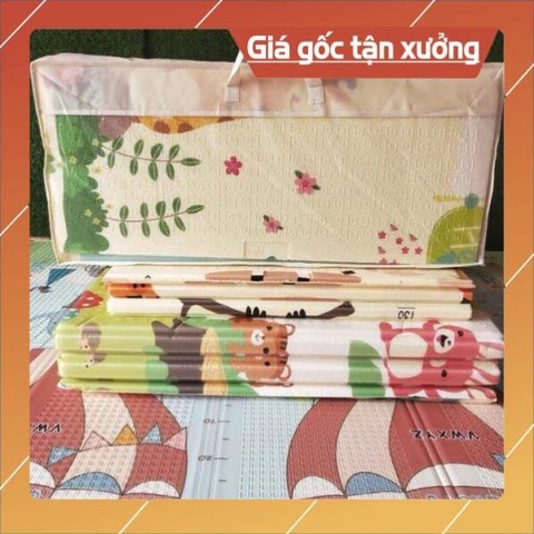 [CHỌN MẪU] Thảm Trải Sàn Xốp XPE Cho Bé, Chiếu Xốp Gấp Gọn 2 Mặt Phủ Silicone Chống Thấm Gấ