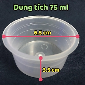 Hủ nhựa làm bánh flan caramen, rau câu, sữa chua, đựng slime (hộp flan có nắp) - loại to