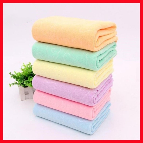Khăn tắm siêu mềm mịn khổ lớn 70x140 cm khăn tắm nhật hình gấu aladanh-net-vn