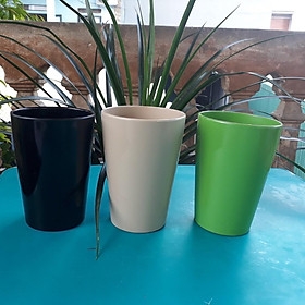 Cốc Phíp, Ly Nhựa Cao Cấp Melamine Đồ Nhà Hàng Nhà Bếp Màu Đen Sang Trọng - đen