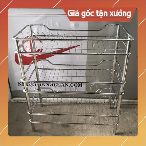 Trạn bát inox 3 tầng , ống đũa inox loại dày