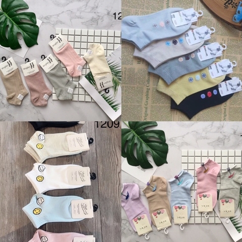 Tất Cổ Ngăn 1 Hộp 5 Đôi
