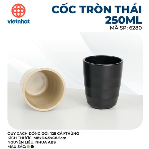 CỐC TRÒN THÁI 250ML 6280