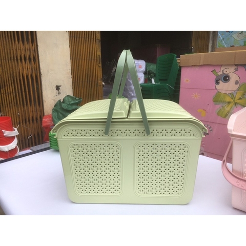 giỏ nắp mây nhựa Việt Nhật