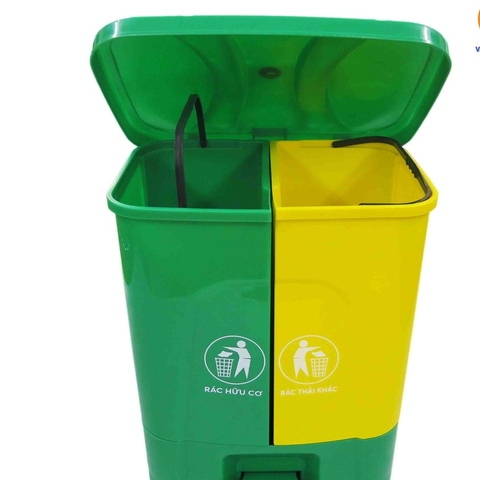 thùng rác 2 ngăn tiện dụng