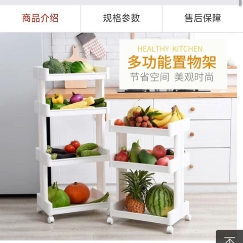 Kệ Để Đồ 3 Tầng Có Bánh Xe Loại Hịn Mới Nha