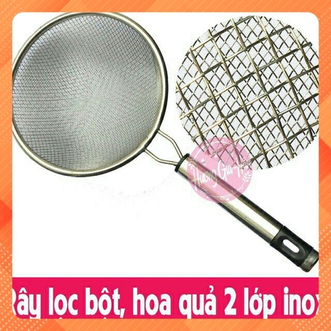 ray lọc cua ,lọc thịt inox 2 lớp cao cấp 14 cm lọc bột siêu mịn nhuavietnhat