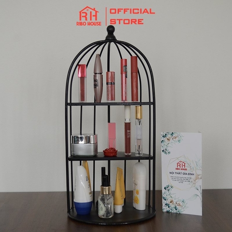 [Sao chép]Kệ lồng chim Premium đựng mĩ phẩm nhiều tầng đa năng để nước hoa nội thất phòng ngủ