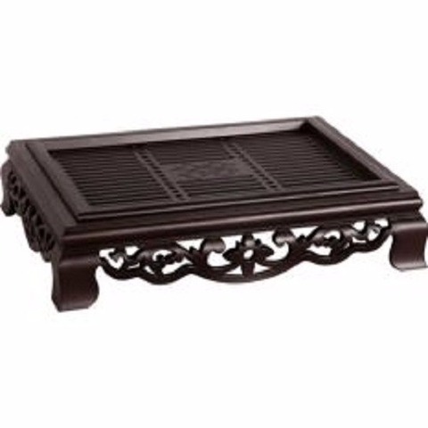 Khay ấm trà giả gỗ sang chảnh