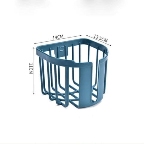 Combo 2 Giỏ Nhựa tròn Đựng Giấy Vệ Sinh Dán Tường Tiện Dụng không cần khoan alohavui