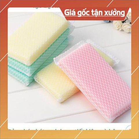 sale Mút Lưới Rửa Chén Tạo Bọt Kháng Khuẩn C008-77 Hàng Nhật 5.0 sale