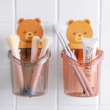 CỐC GẤU DÁN TƯỜNG❤️FREESHIP 50K❤️LY GẤU DÁN TƯỜNG ĐỰNG BÀN CHẢI, KEM ĐÁNH RĂNG