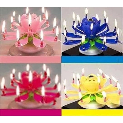 Nến Sinh Nhật 3D Tự Động : Nở Hoa - Xoay Tròn - Phát Nhạc Sn ❃❃❃ Sẽ Là Một Món Quà Tuyệt Vời Và Đầy Ý Nghĩa Ak