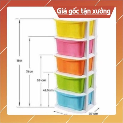 sale [GIÁ HỦY DIỆT] Tủ nhựa đa sắc ngăn kéo 5 tầng có bánh xe hàng Việt Nhật sale