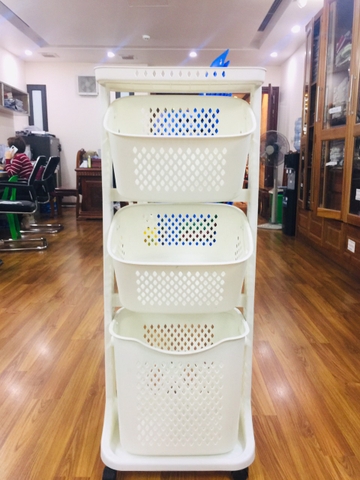 [Chính hãng] kệ nhựa đựng đồ 3 tầng đa năng cao cấp có bánh xe hàng nhựa Việt Nhật siêu tiện lợi cho mọi không gia sống