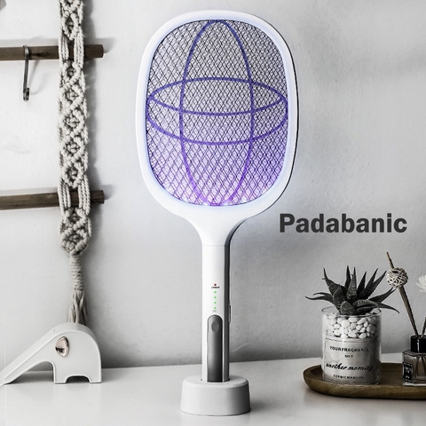 Vợt Muỗi Kiêm Đèn Bắt Muỗi Đa Năng Tích Điện 2 Trong 1 hết xạch muỗi và côn trùng