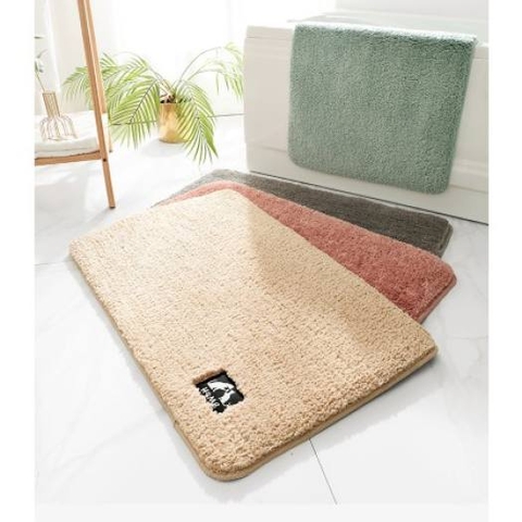 Thảm Lau Chân Nỉ - Chống Trượt, Thấm Hút Tốt Khổ 40*60CM chất lông sợi mềm, êm mặt sau đế cao su chống trơn  aladanh-net-vn