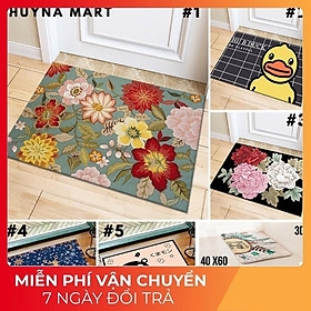 Thảm Lau Chân 3D Chống Trượt 40x60cm Hot Hit THAMCHUICHAN3D - sỏi sắc màu