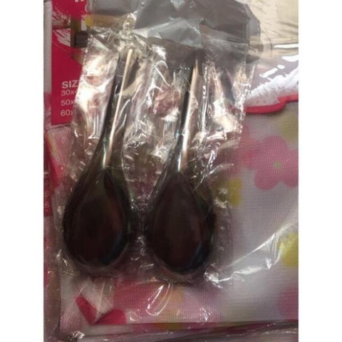 Combo 5 thìa ăn bằng inox in hình hoa sen