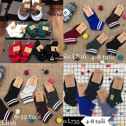 Tất 1 Lô 10 Dôi  Tất Cả Nam Nữ Đủ Size: 1-44-88-12