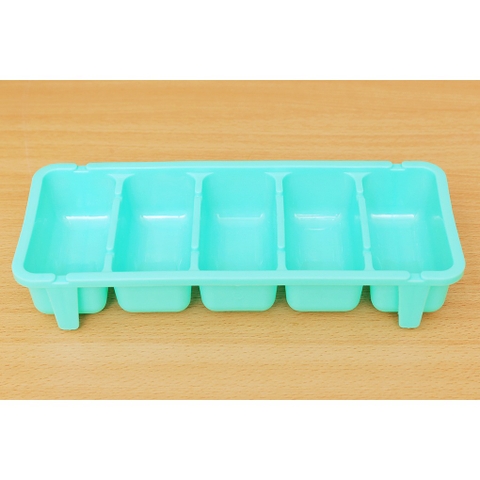 KHAY LÀM ĐÁ 5 VIÊN NHỰA DẺO 6928