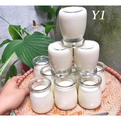{GIÁ HỦY DIỆT] HŨ THỦY TINH CÓ NẮP LÀM SỮA CHUA 200ML, 100ML