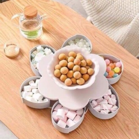 Khay Mứt Xoay 1 Tầng Kèm Đĩa Ơi Trên