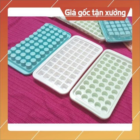 Khay làm đá 50 lỗ, khuôn thạch rau câu 50 viên khuôn kẹo dẻo nhựa Việt Nhật