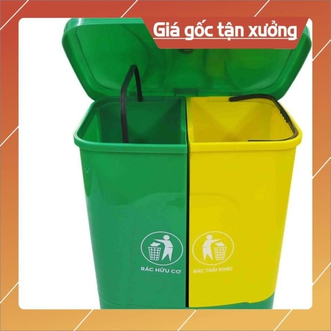 thùng rác 2 ngăn tiện dụng