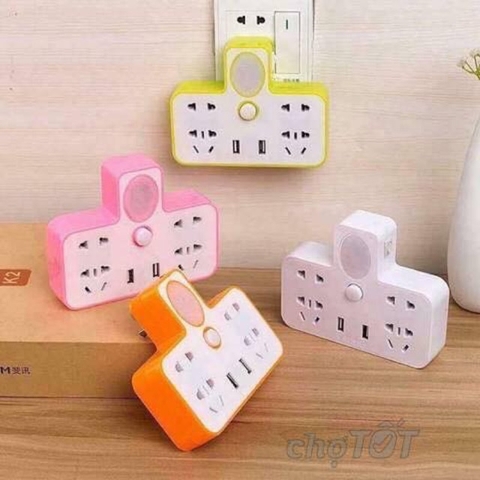Ổ Cắm Điện Kèm Usb Và Đèn Ngủ
