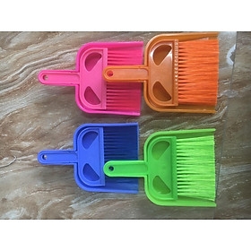 bộ chổi và đồ hốt rác để bàn tiện dụng hàng của công ty nhựa Thuận Thành - Màu xanh lá nhạt