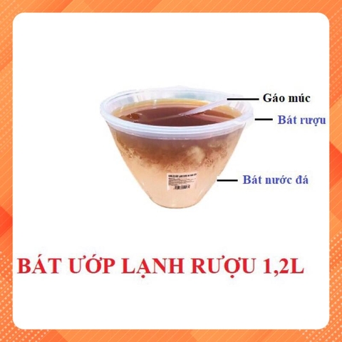 bát ướp rượu lạnh kèm thìa hàng dày đẹp