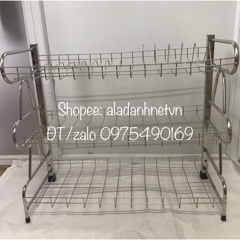 [BẢO HÀNH] [TẶNG QUÀ] Trạn bát treo tường inox 2 tầng, 3 tầng, giá úp bát treo tường,biV