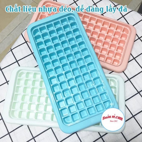 Khay đá 78 viên nhựa Việt Nhật, vỉ đá vuông làm khuôn thạch rau câu, socola, chè khúc bạch, đồ ăn dặm cho bé 6977 -01343