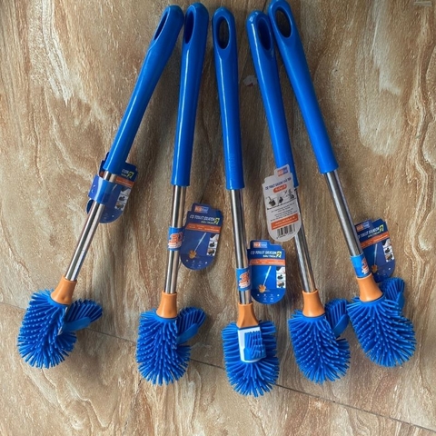 Chổi vệ sinh nhà tắm, cọ silicon vệ sinh bồn cầu toilet silicon 2 đầu Sendo