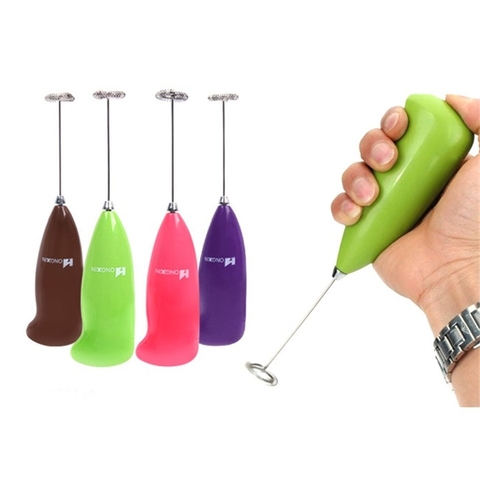 Bộ 2 dụng cụ đánh trứng tạo bọt cafe,đánh trứng mini cầm tay chạy bin tiện lợi