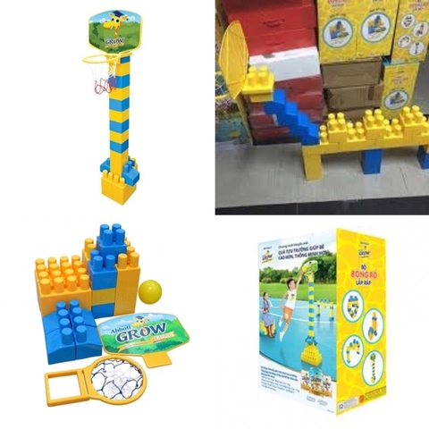 Bộ Bóng Rổ Con Hiêu 2In1 Cho Bé