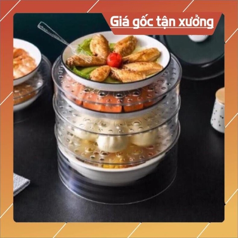 Lồng bàn nhiều tầng trong suốt hàng đẹp