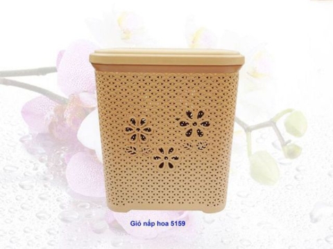 Giỏ đựng đồ có nắp hoa việt nhật