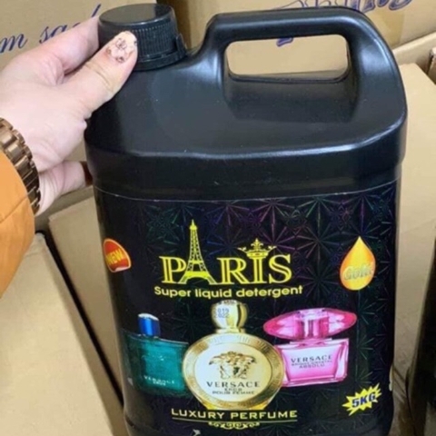 Nước Giặt Paris Can 5L Hương Nước Hoa [Tặng Kèm Khăn Mặt)